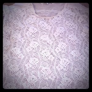 White lace top